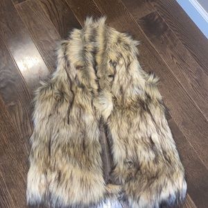 Faux fur vest